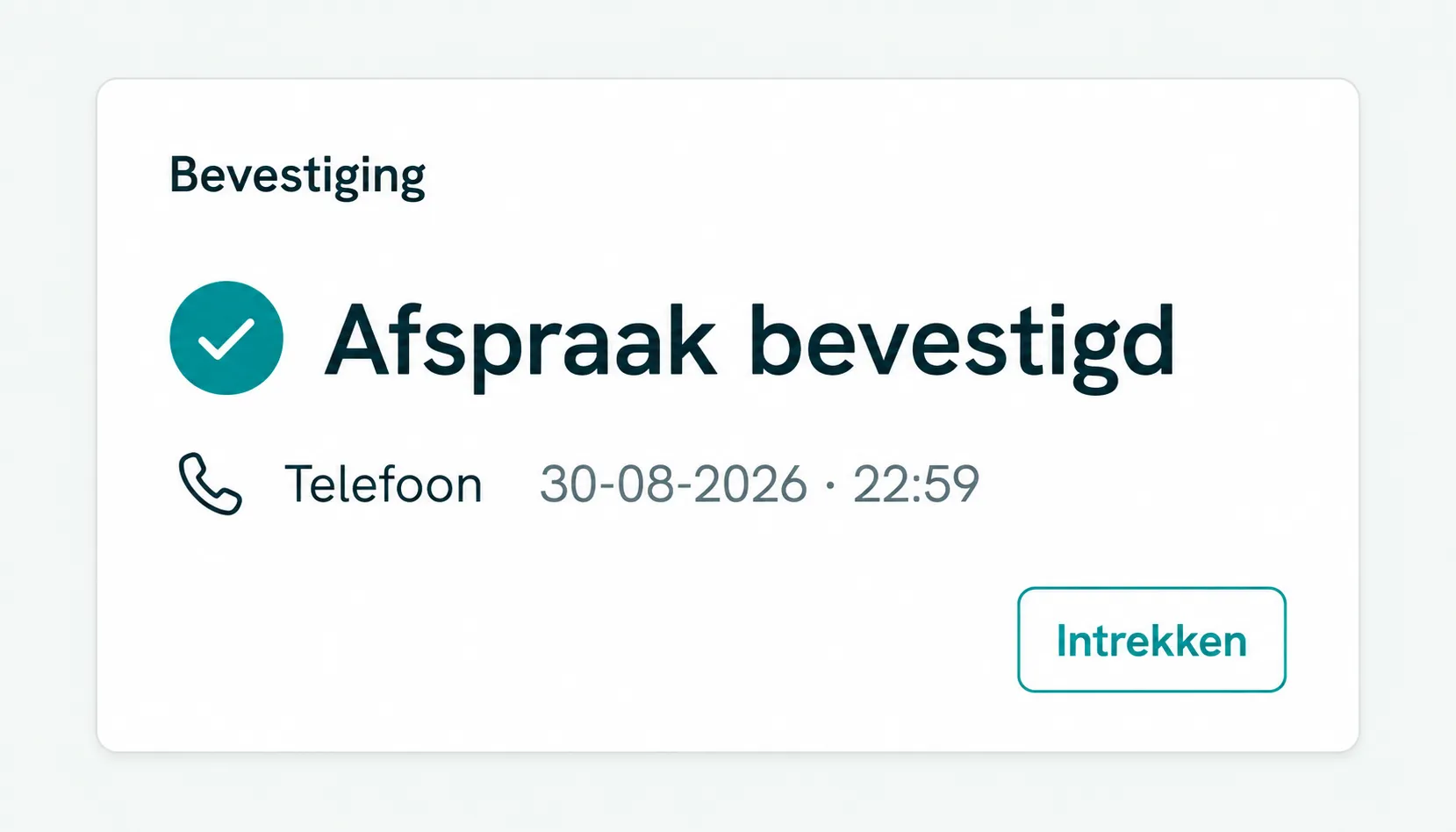 Illustration einer dokumentierten telefonischen Terminbestätigung in ODental
